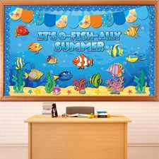 85pcs Summer Ocean Sea Bulletin Board Decorations Under The Sea Tropical Fish...