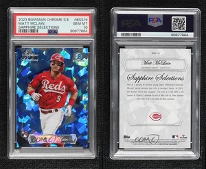 2023 Bowman Chrome Sapphire Edition Selections Matt McLain PSA 10 Rookie RC