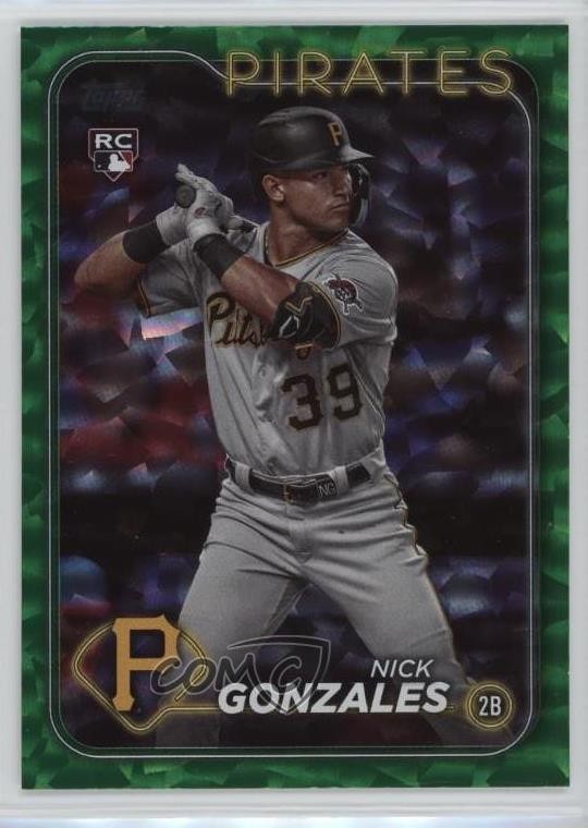2024 Topps Series 1 Green Crackle Foil 339/499 Nick Gonzales #168 0t2