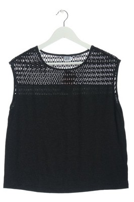 SAINT TROPEZ Tanktop Damen Top Gr. DE 36 schwarz Casual-Look