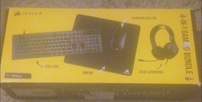 Corsair 4 in 1 Gaming Bundle - 2024 Edition, Maus Tastatur Maus Matte & Headset
