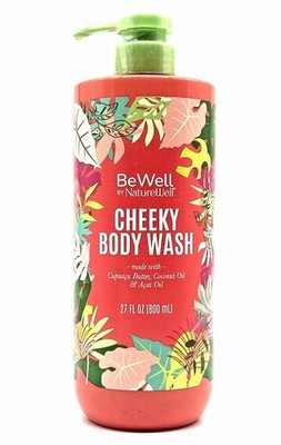 NatureWell Cheeky Cupuacu Butter, Coconut & Acai Hydrating Body Wash (27 oz) 