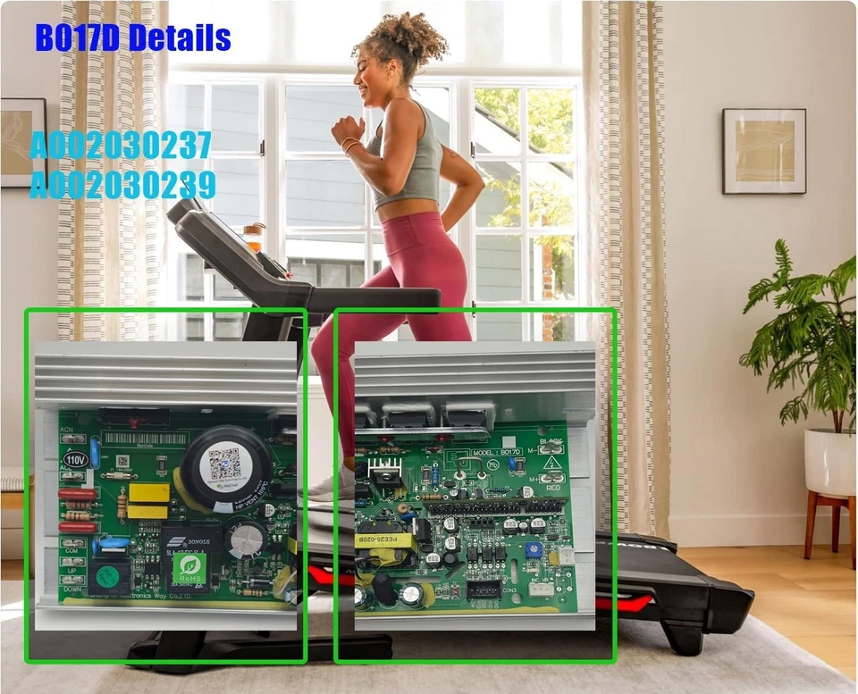 Treadmill Motor Control Board B017D A002030239 for Bowflex Johnson Models - Image 3 of 4