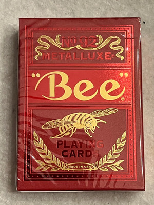 Metalluxe (Red) [Bee] - Playing Cards -