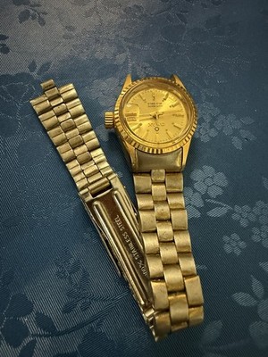 Vintage OMAX Automatic 21 Jewels Swiss Made Date Watch For Repair