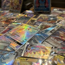 Pokemon Mystery_Pack🔥| 10 GUARANTEED GX,V,IR,SIR,SR,Shinies,+10 Holos+100 Bulk
