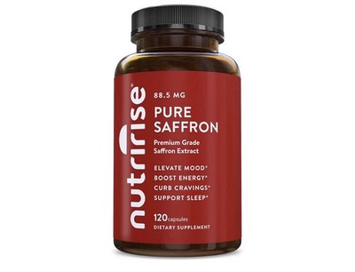 NutriRise Saffron Extract 88.5mg 120 Capsules Mood Stress Sleep Energy Cravings