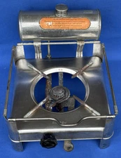 Vintage Punker Single Burner Alcohol Camp Stove  Made In Sweden Tested - Works!