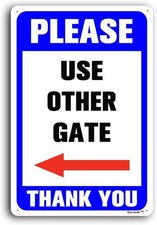Please Use Other Gate Left Arrow Tin Metal Signs Home D cor 8x12
