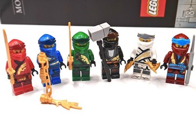NEW Ninjago Lloyd Jay Kai Cole Zane (Legacy) Custom Lego Minifigures Dragon Sash