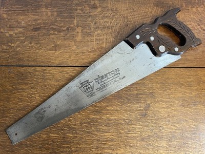 Vintage Disston D8 22'' 10tpi Plattensäge alte Holzbearbeitung Handwerkzeuge
