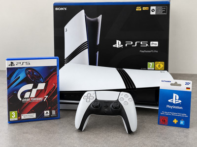 PS5 Pro 2TB + Disc Laufwerk + GT7 + 20  PSN Guthaben | OVP | kaum genutzt
