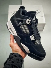 Nike Air Jordan 4 "White Thunder" Retro Men's Mid-Top Basketball Shoes Sneakers