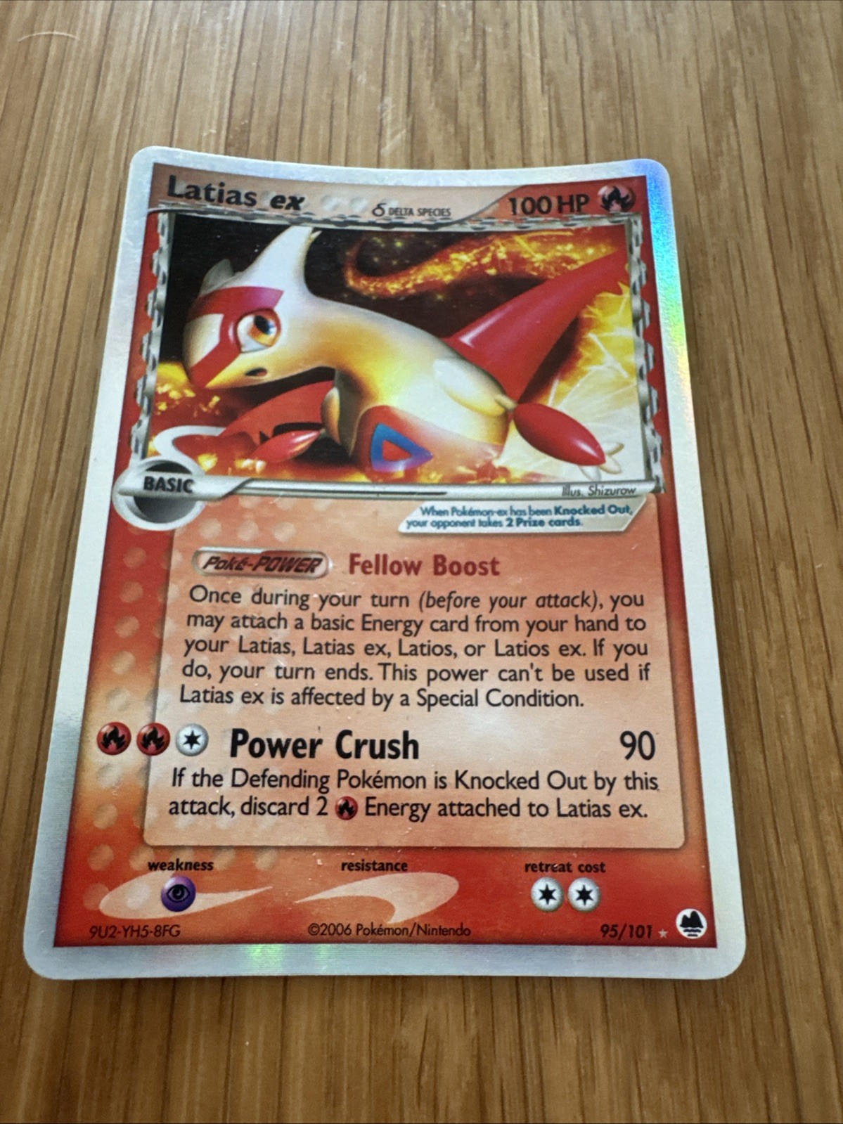Pokemon Latias EX Dragon Frontiers Ultra Rare Holo Card 95/101 Mint Condition