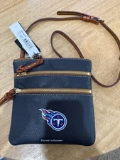 Tennessee Titans Dooney & Bourke Pebble  Crossbody triple zip