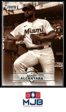 2025 Stadium Club Sandy Alcantara Sepia #120 Miami Marlins