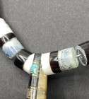 Vintage Santo Domingo Graduated Heishi Reversible Inlay Pendant Necklace — photo 6