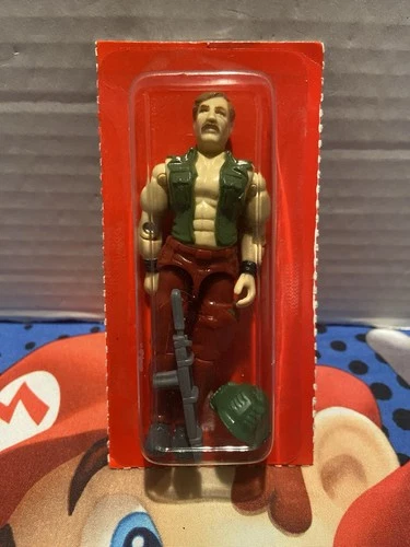 GI Joe Hasbro 3.75” 1988 WILDCARD Figure MOSC Mean Dog Driver B