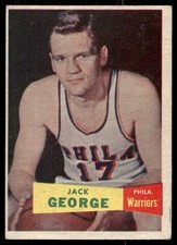 VG-EX+/ JACK GEORGE 1957 TOPPS #67 UNCREASED MID-GRADE VINTAGE NBA *TPHLC-2063