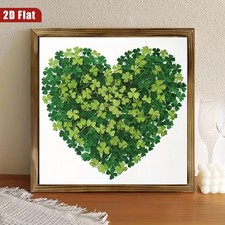 Clover Wooden Plaque Shamrock Heart St. Patrick's Day Irish Farmhouse Wall Art