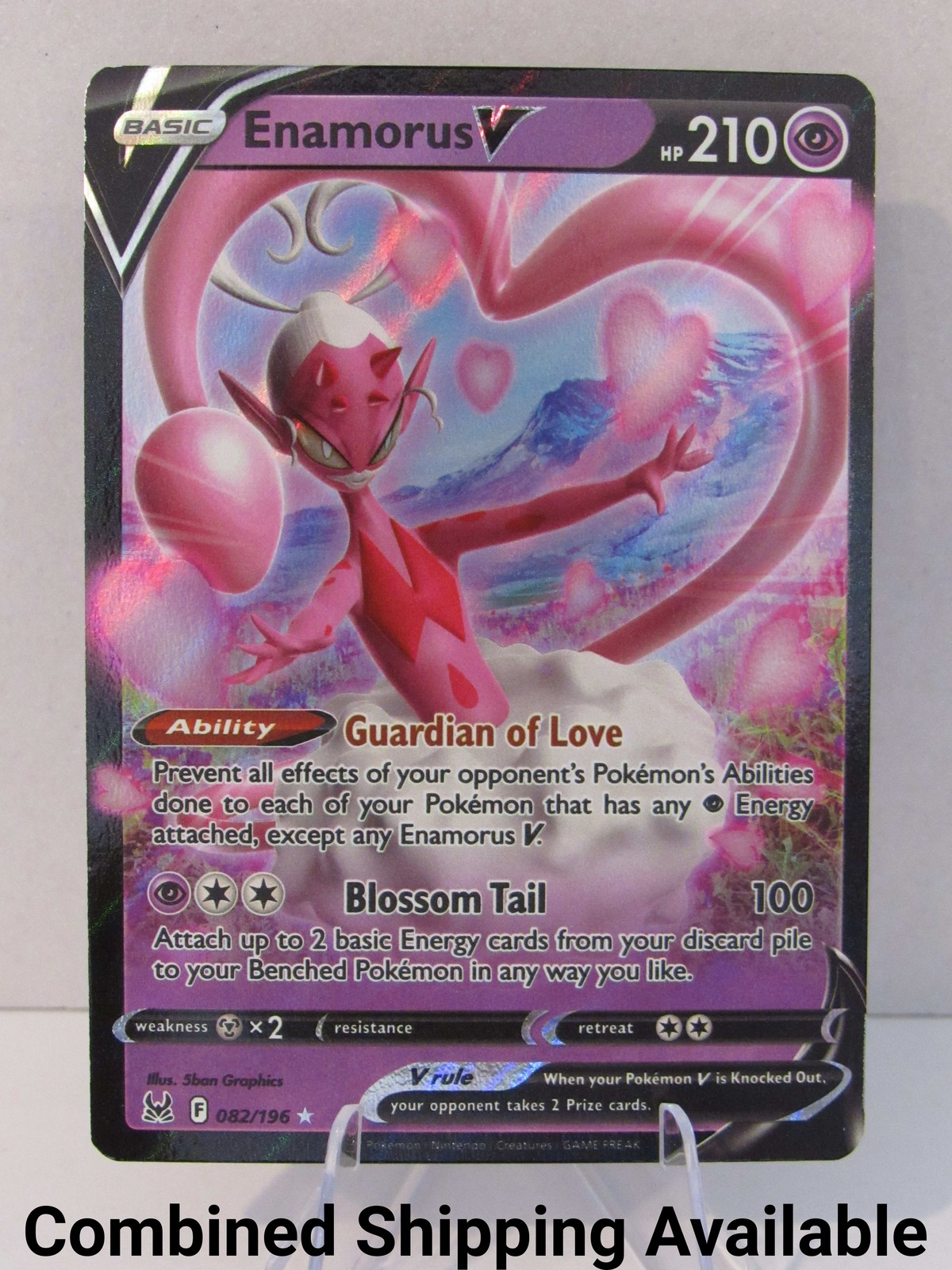 Enamorus V 082/196 SWSH11: Lost Origin NM Full Art English 17661