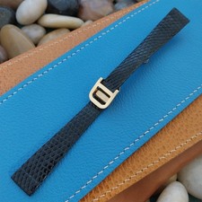 14mm Lizard JB Champion Unused 1970s Vintage Watch Band Fold-Over Buckle