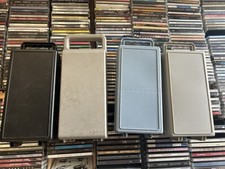 Lot Of 4 Plastic Cassette Tape Holders With Handles. Each Holds 10