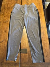Athleta Brooklyn Ankle Pant Striped Travel Career Pants Women's Size 4. EUC