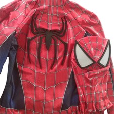 Raimi Spider-Man 3D Logo Jumpsuit Costume Spiderman Suit Cosplay Halloween Props