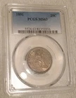 1891 Seated Liberty Quarter PCGS MS63