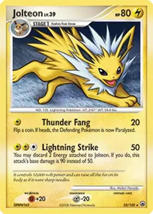 Jolteon - 23/100 - Pokemon Majestic Dawn Card NM