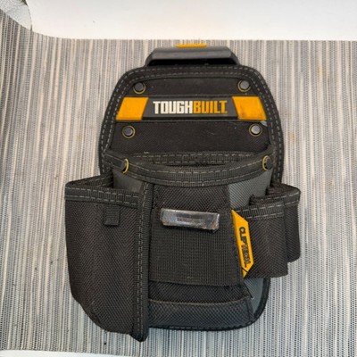 ToughBuilt ClipTech Technician Pouch Black Heavy Duty Tool Belt Bag TB-CT-36