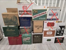🔥📈CHOOSE EMPTY BOURBON BOX ,WELLER,STAGG JR. EHT,EAGLE RARE BLANTONS JD