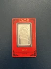 2012 PAMP Suisse Lunar Calendar Series- Dragon 1 oz .999 Silver Bar Sealed Assay