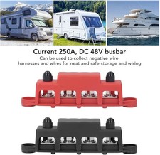 Bus Bar Power Distribution Block, 4 Stud Power Distribution Block Bus Bar250 Amp