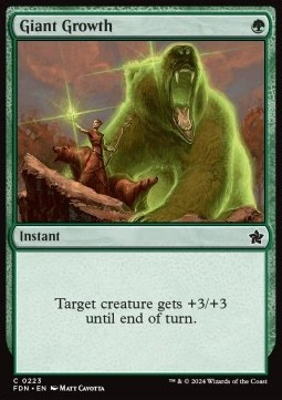 Magic/MTG Giant Growth FDN-223 Common Englisch Neu