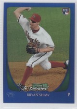 2011 Bowman Draft Chrome Blue Refractor 138/199 Bryan Shaw #42 0g4