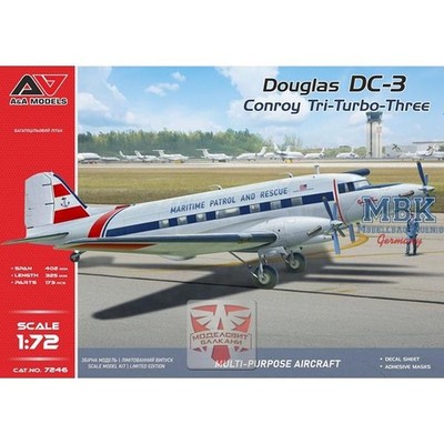 A&A Models AAM7246 Conroy Tri-Turbo-3 (DC-3 Trimotor)