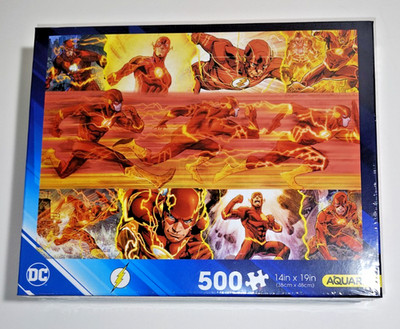 The Flash Superhero Aquarius 500 Piece Jigsaw Puzzle DC Comics 14''x19'' SEALED