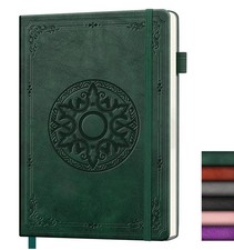 A5 Lined Journal Notebook Faux Leather Celtic Star 256 Pages