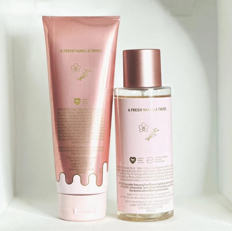 Victoria's Secret Fresh Vanilla Mist & Lotion Set - ¡Nuevo, Original! Foto 3 de 4