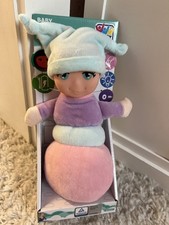 Babypuppe Puppe Plüsch Happy People ab 0 Mon. 25cm Rosa m Lichtfunktion NEU &OVP