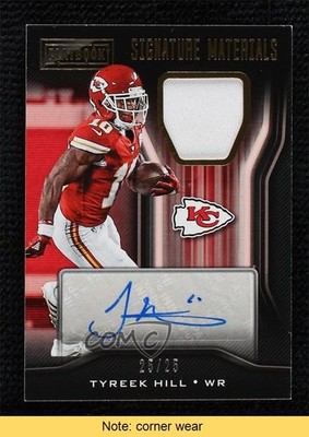2018 Panini Playbook Signature Materials Prime 25/25 Tyreek Hill Auto READ 0c3