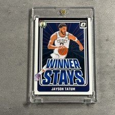 Jayson Tatum 2024-25 Donruss Optic #2 Winner Stays Boston Celtics White Base