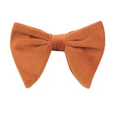 Men's Velvet Vintage Bow Tie Tuxedo Big Bowtie Orange