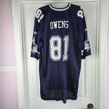 Dallas Cowboys Terrell Owens # 81 Reebok Jersey Size 2XL NFL Football Blue White