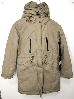 KHUJO Damen Winterjacke, Parka Modell: Eleni Sand/Beige M