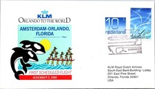 GOLDPATH: Netherlands cover 1988 to USA first flight CV909_P21