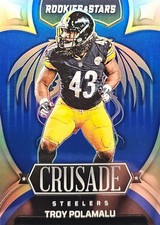 2022 Rookies and Stars Troy Polamalu Crusade Blue /50 Steelers