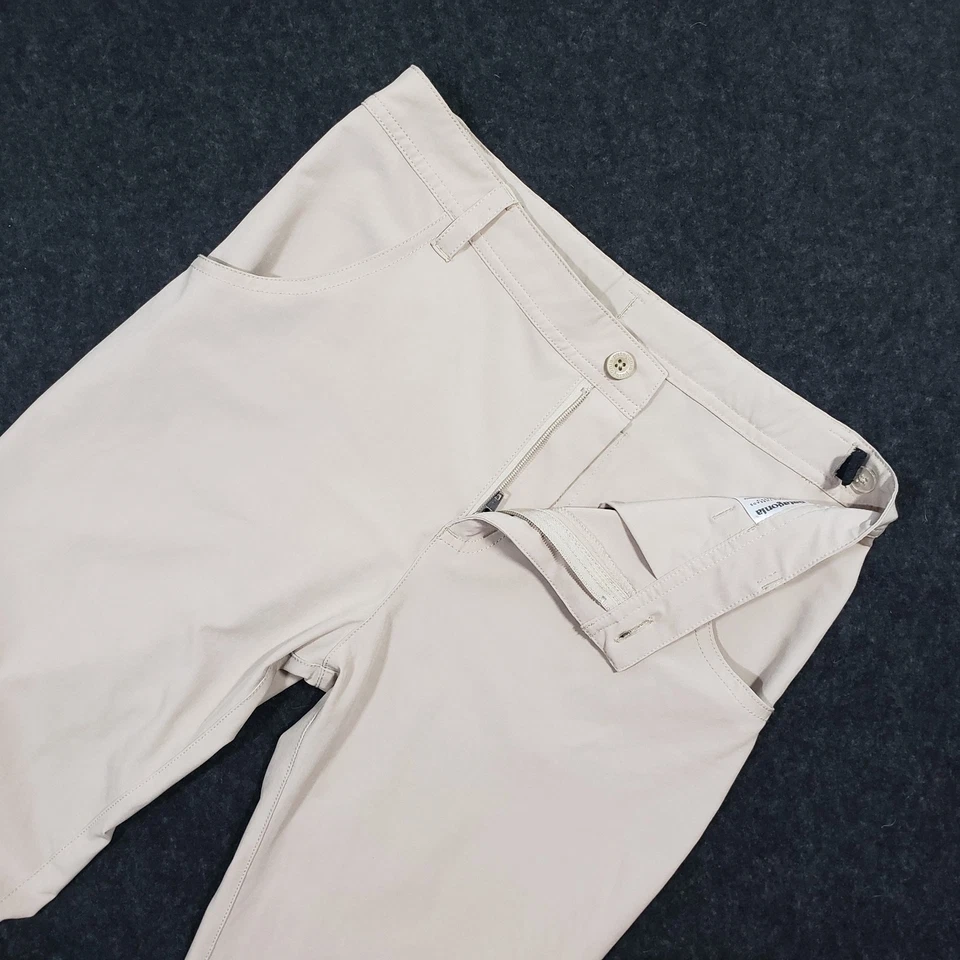 Pantalones Patagonia Niñas XL 14 Performance Beige Pestaña Enrollable Cintura Ajustable Foto 4 de 4
